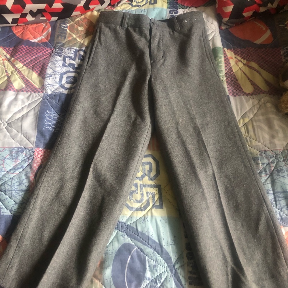 Boys Gymboree grey wool pants size 6 - Picture 1 of 3